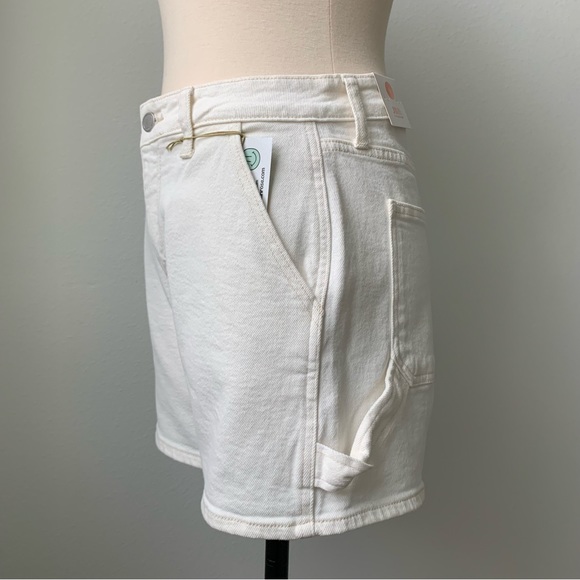 High Rise Utility Shorts - Off White - Picture 10 of 12